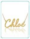 name necklace in andquot;chloeandquot; script