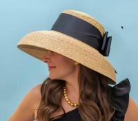 Lisi Lerch Large Lauren Sun Hat with Flat Bow