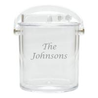 Personalized Acrylic Insulated Ice Bucket with Tongs