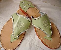 Celery and White  Celery and White  Apparel & Accessories > Shoes > Sandals > Thongs & Flip-Flops