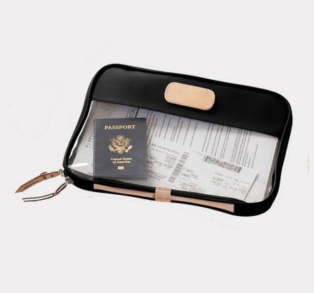 Jon Hart Designs Clear Folio Travel Case  Luggage & Bags > Business Bags > Electronics Bags & Cases