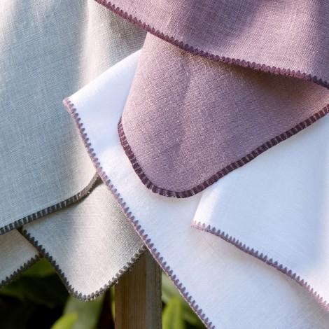 Matouk Calypso Set of Four Napkins No Monogram  Home & Garden > Linens & Bedding > Table Linens > Cloth Napkins